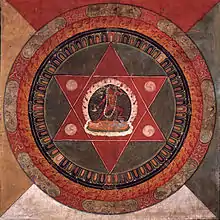 Mandala tibétain de la tradition Naropa, XIXe siècle