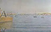 Paul Signac : Le port de Portrieux. La houle (1888).