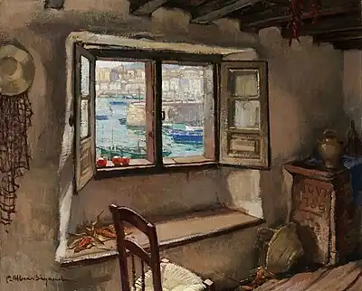 Fenêtre sur le port de Saint Sébastien (Musée des Beaux Arts de Pau)