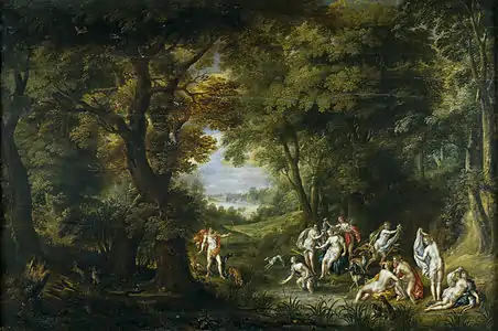 Actéon et Artémis au bainvan Alsloot & de Clerck (1742)