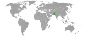 Norvège et Pakistan