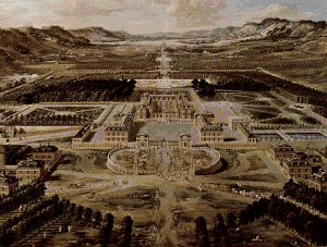 Le château de Versailles après le premier agrandissement en 1668.