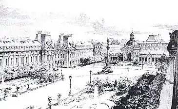 Projet de reconstruction du Palais-Royal par Henri Deverin.