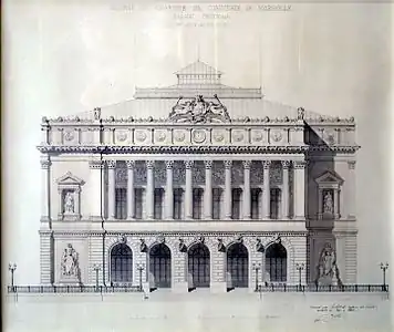 Pascal Coste, Bourse et chambre de commerce de Marseille (entre 1852 et 1860).