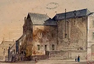Palais des comtes du Maine par Louis Moullin (1854).