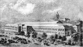 Palais de l'Industrie, construit pour la première Exposition universelle de Paris.