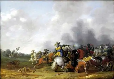 Bataille de cavalerie (1630, Niedersächsisches Landesmuseum).