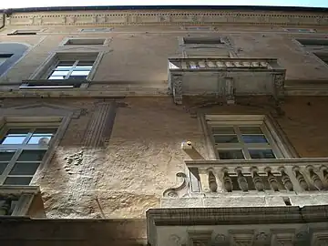 La façade du Palazzo Ambrogio Di Negro sur la Via San Luca.