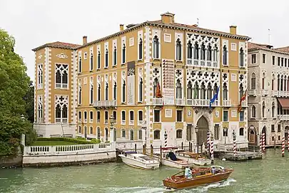 Le palais Cavalli-Franchetti à Venise (1878).