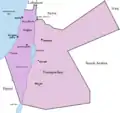 Cisjordanie et Transjordanie en 1922