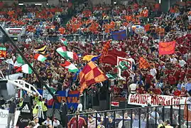 Supporters de la Virtus Roma en 2008