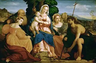 La Vierge, Sainte Catherine et Jean le Baptiste Kunsthistorisches Museum, Vienne