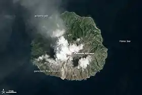 L'île vue de l'espace le 12 février 2013