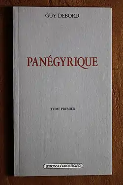 Image illustrative de l’article Panégyrique (Guy Debord)