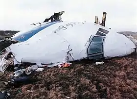Un débris du cockpit du vol PA 103.