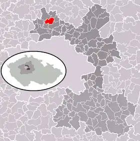 Localisation de Panenské Břežany