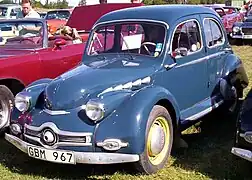 Panhard Dyna X (1948), conçue d'après le prototype Aluminium français-Grégoire