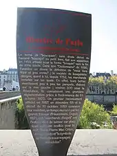 Panneau Histoire de Paris les Bouquinistes de la Seine