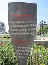 Panneau Histoire de Paris « Place de Grève »