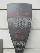 Panneau Histoire de Paris « Place des Ternes »