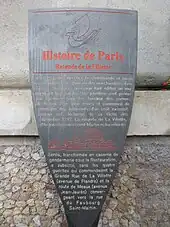 Panneau Histoire de Paris « Rotonde de la Villette ».