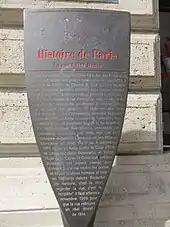 Panneau Histoire de Paris « Rue Saint-Denis ».