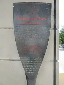 Panneau Histoire de Paris Boulevard du Crime.
