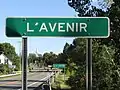 Panneaux routiers à l'Avenir