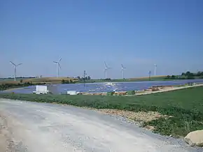 Panneaux solaires près d'Avignonet-Lauragais.