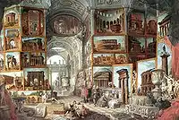 Giovanni Paolo Panini, Galerie de peintures des monuments de Rome, 1754-1757.