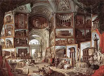 Giovanni Paolo Panini, Galerie de vues de la Rome antique (v. 1754-57).