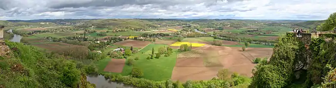 Le vignoble de Domme dans la vallée de la Dordogne