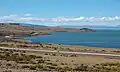 Le lac Argentino vu depuis la ville d'El Calafate.