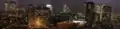 Panorama de La Défense vu de la tour au crépuscule.
