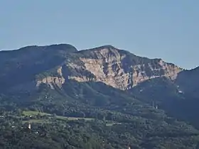 La Gorgeat vue depuis Chambéry (versant nord).