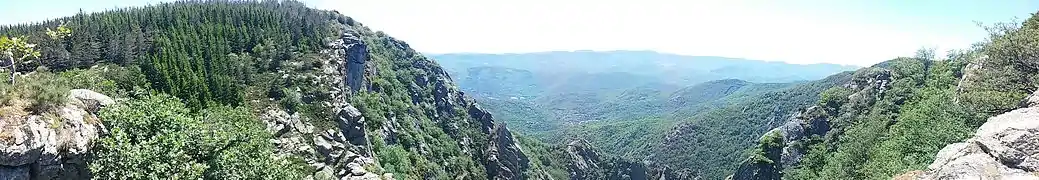 Panorama du Saut de Vézoles.