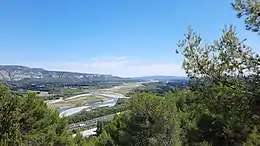 Panorama sur la Provence et la Durance depuis la chapelle.