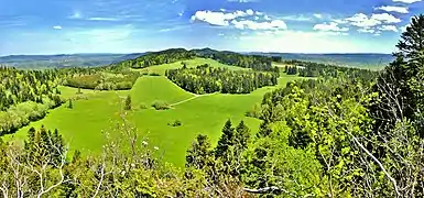 Panorama à la roche Barchey.