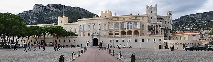 Le palais princier de Monaco.