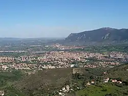 Vue de Terni, principale ville de la vallée.