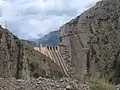 Barrage d'Escales, sur la rivière Noguera Ribagorçana, province de Huesca et province de Lérida.