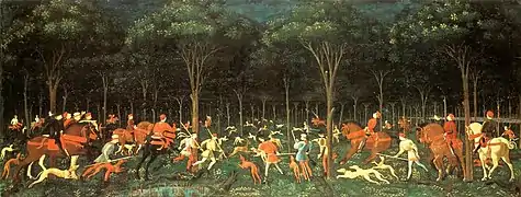 Uccello, La Chasse de nuit, 1470.