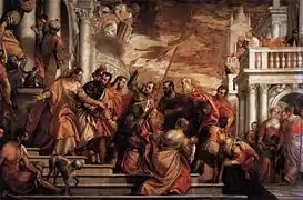 Saints Marc et Marcellin conduits au martyre1565Gauche de l'autel.