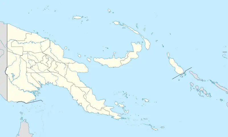 Carte des aéroports de Papouasie-Nouvelle-Guinée