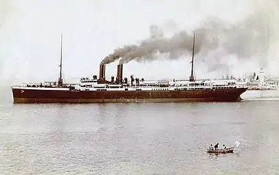 Le paquebot L'Atlantique vers 1904.