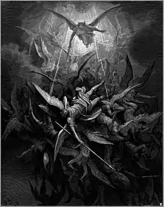 Les Anges déchusillustration de Gustave Dorépour Le Paradis perdude John Milton (1866)