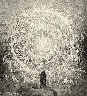 gravure de Gustave Doré : l'empyrée