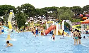 Piscine du parc aquatique.