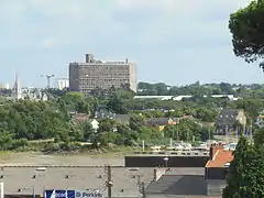 Vue du parc sur la Loire, la Cité radieuse et Trentemoult.