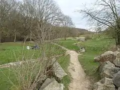 Parc des sources de la Bièvre vue sur la Bièvre.